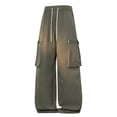 thumbnail image 4 of Daiosportswear Men's Streetwear Workwear Pants Loose Straight Leg Casual Daily Wear Trousers Army Green L, 4 of 9