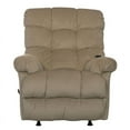 thumbnail image 2 of Batts Chaise Rocker Recliner with Heat & Massage in Beige Polyester Fabric, 2 of 10