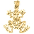 thumbnail image 1 of 18K Yellow Gold Frog Pendant - 22 mm, 1 of 2