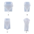 thumbnail image 4 of Advancent Molde de cono antiadherente de resina de silicona, moldes transparentes flexibles seguros, anillos, molde de soporte, decoración, utensilios Artesanía Tipo 1 Advancent HA009771-01, 4 of 6