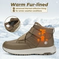 thumbnail image 3 of FitVille Men's Wide Width Slip On Winter Snow Boots Warm Lined Waterproof Winter Boots For Men, 3 of 7