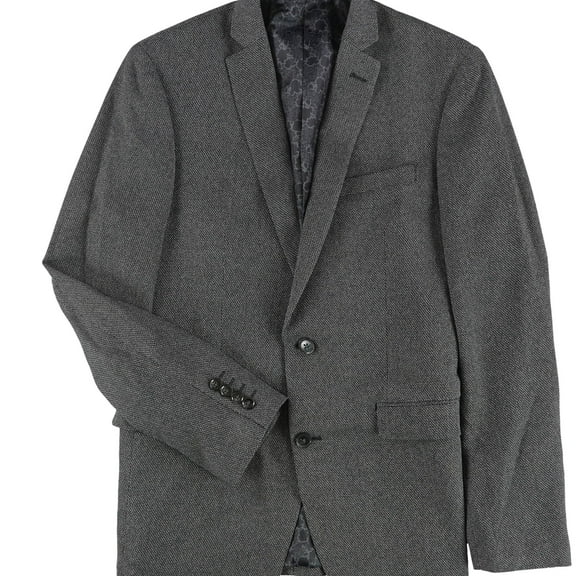 bar III Mens Neat Knit Sport Coat, Grey, 38 Regular