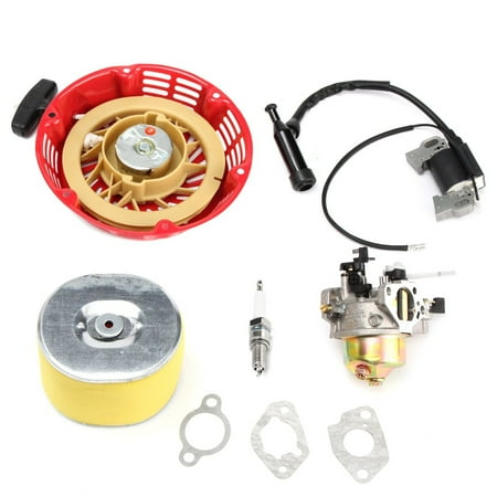 - Replacement Carburetor Carb Recoil Pull Start Starter Air Filter Ignition Coil Spark Plug Gasket For GX240 8HP GX270 9HP US