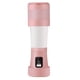 thumbnail image 2 of Fiudx Licuadora Portátil Recargable Por Usb, 6 Cuchillas Potentes, Ideal para Viajes, Fácil de Limpiar, para Uso En Casa, Oficina y Escuela, Capacidad de 450 Ml, Color Rosa, 2 of 6