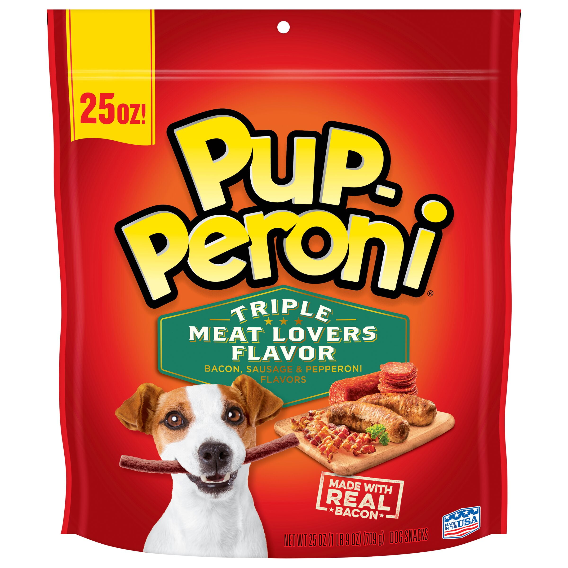 PupPeroni Triple Meat Lovers with Bacon, Sausage & Pepperoni Flavor