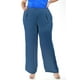 thumbnail image 1 of Pantalón de pierna ancha Roman Fashion Azul petroleo Talla 38, 1 of 6