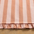 thumbnail image 4 of Beautiful Home by Drew Barrymore Ruffle Stripe Fabric Placemat, Coral Rose, 20"W x 14"L, 4 of 6