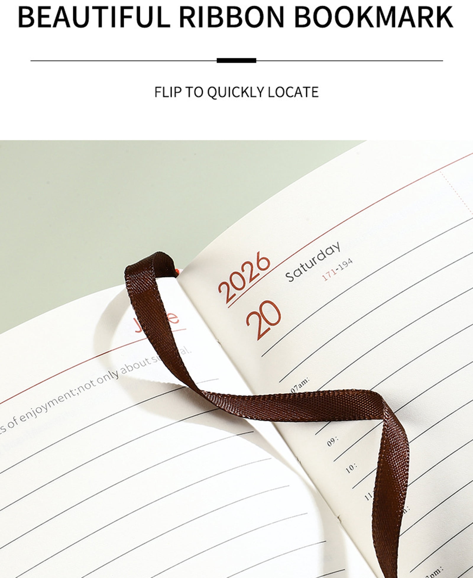 Bxaolu Planner 2026-2027, Daily and Monthly Calendar Planner Book with Pen Holder, Spiral Schedule Agenda A5 Notebook for Home, Office, Work(Black)