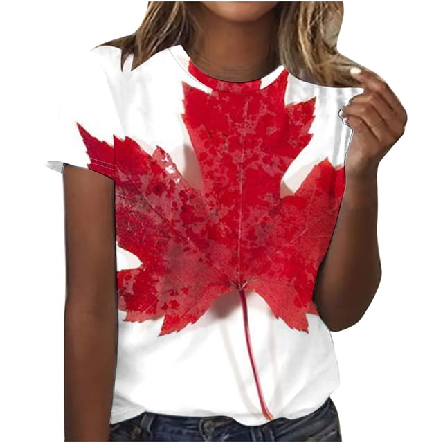 Camiseta de Moda Casual con Cuello Redondo Y Mangas Cortas para las Mujeres