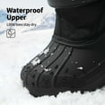 thumbnail image 4 of DREAM PAIRS Unisex Mid Calf Waterproof Winter Snow Boots, Black, Size 5, 4 of 6