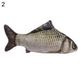 thumbnail image 2 of Flmtop Pet Cat Kitten Fish Shape Catnip Bite-resistant Playing Scratch Chewing Toy 2#, 2 of 9