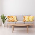 thumbnail image 4 of Ambesonne Orange Throw Pillow Cover 4 Pack, Sun View Leaves, 16", Earth Yellow Orange, 4 of 6