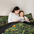 thumbnail image 5 of Manfei Boho Life Tree Bedding Comforter Set for Child, Hippie Mandala Flower Twin Comforter Sets, Cartoon Planet Reversible Bedding Set, Ultra Soft Home Decor, 2pcs, 5 of 8