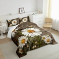 thumbnail image 3 of jejeloiu Cute Daisy Blossom Bedding Comforter Set,Rustic Flowers Twin Comforter Sets,Music Melody Bedding Set For Girls Kids,Breathable Home Decor,2-Piece, 3 of 8