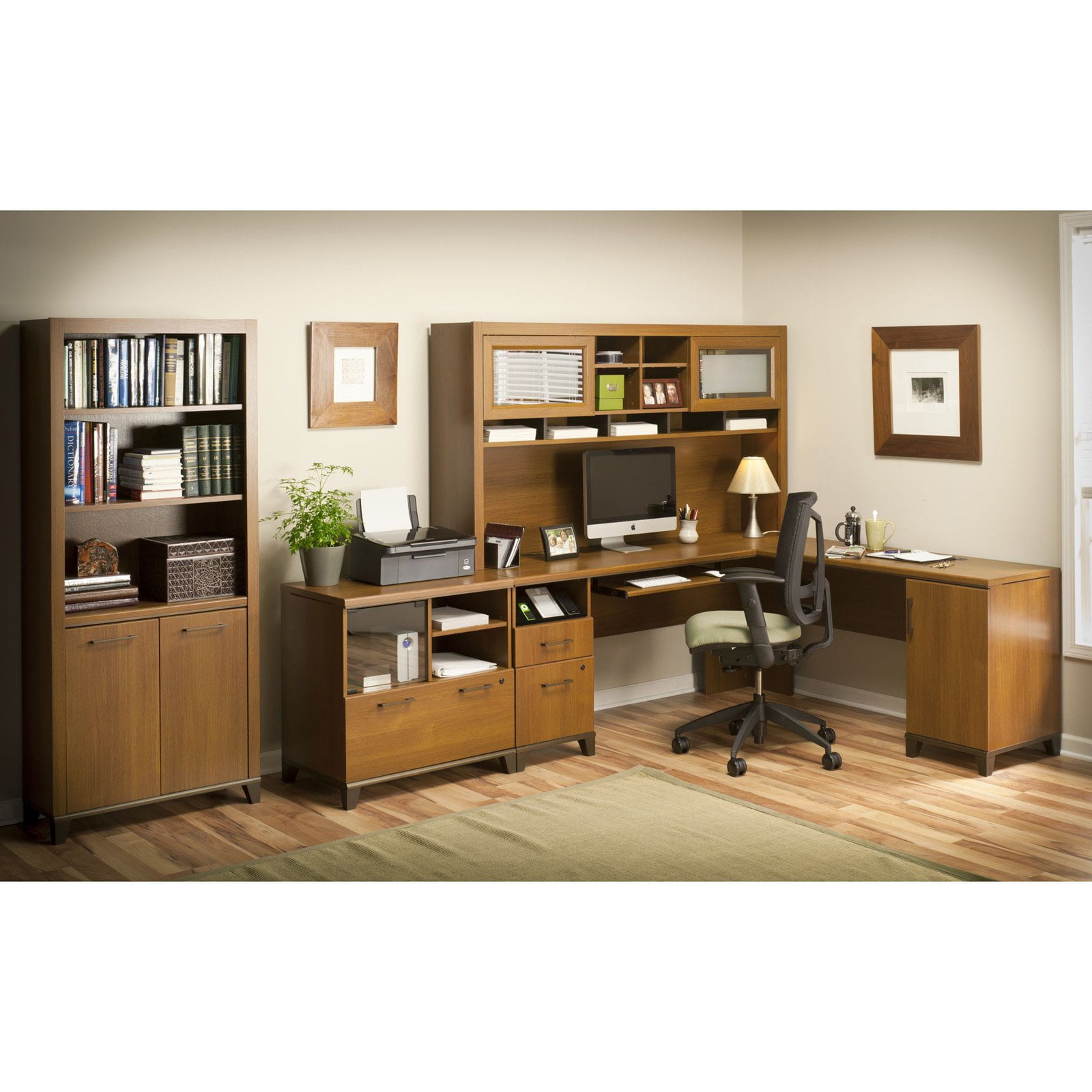 Office Connect Achieve Collection L Shaped Computer Desk With File Office Connect Achieve Collection L Shaped Computer Desk With File Drawer And Optional Hutch