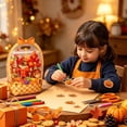 thumbnail image 4 of 50Pcs Thanksgiving Fall Treat Candy Bags,Reusable Clear Zipper Pouches For Autumn Harvest Party Favors, 4 of 8