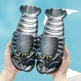 thumbnail image 5 of Toddler Boys Girls Cartoon Sandels Crayon Shaped Kids Slippers Funny Lobster Design Non Open Toe Waterproof Lightweight Breathable Shoes for Indoor Outdoor Summer Use, 5 of 5