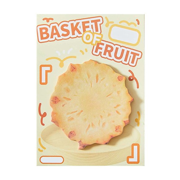 Realistic Food Themed Sticky Notes Mini Memo Pad for Journaling and Use