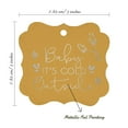 thumbnail image 7 of Inkdotpot Pack Of 50 Baby It's Cold Outside Baby Shower Paper Tags DIY Craft Bracket Shape Real Silver Foil Hang Tags, 7 of 7