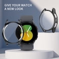 thumbnail image 2 of KOMI [2Pack] KOMI Compatible with Samsung Galaxy Watch 5/Galaxy Watch 4 40mm Screen Protector Case, Full Protection Cover Soft TPU Bumper Frame Accessories, 2 of 5