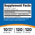 thumbnail image 2 of Nutricost Lactobacillus Acidophilus 10 Billion CFU Supplement, 120 Vegetarian Capsules, 2 of 6