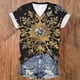 thumbnail image 1 of Puntoco Blusa de manga corta con cuello en V y estampado liso para mujer, estilo casual, para verano, 1 of 3
