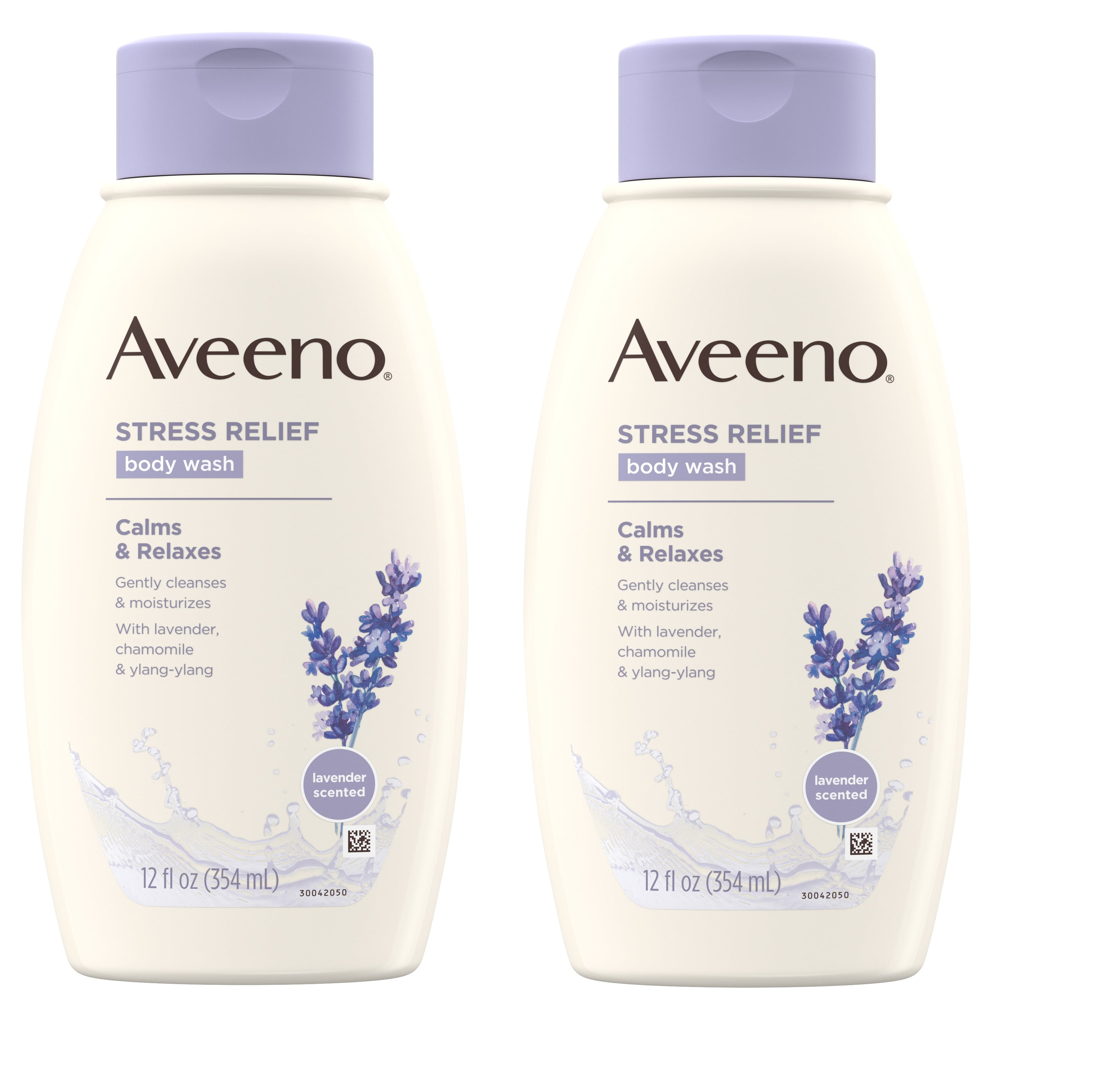 Aveeno Stress Relief Body Wash with Lavender & Chamomile, 12 fl. Oz 2