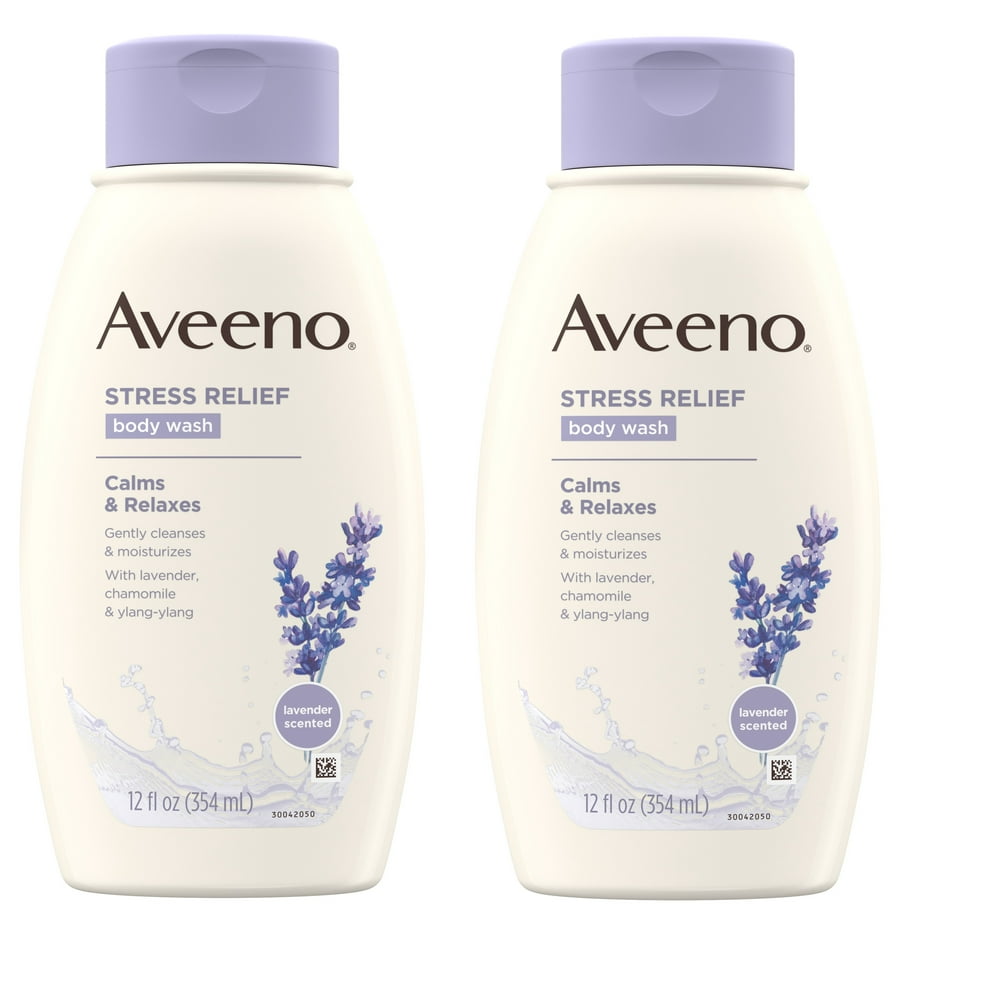 Aveeno Stress Relief Body Wash with Lavender & Chamomile, 12 fl. Oz 2