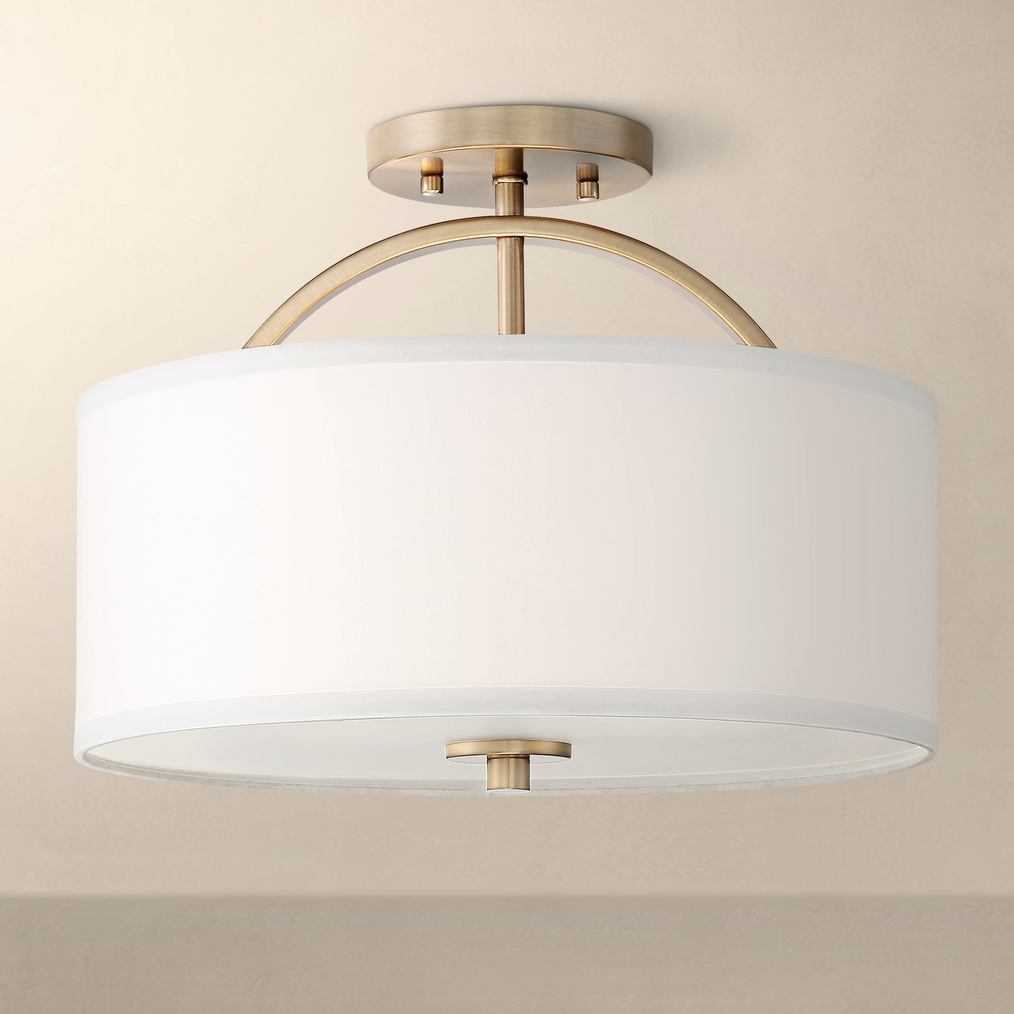 Possini Euro Design Modern Ceiling Light Semi Flush Mount Fixture Warm