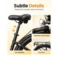 thumbnail image 3 of Cityone Plus Step-Thru Electric Bike for Adults, 26" Urban EBike with 500W Motor, Max 28MPH, 48V 15Ah Battery, Electric Bicycle with 7-Speed, Black, 3 of 9