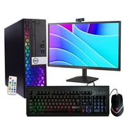 Restored Dell Optiplex 5050 (RGB) Desktop Computer Quad Core Intel i5 (3.2GHz) 16GB DDR4 RAM 500GB SSD RGB Keyboard & Mouse 22in LCD Monitor 5G-WiFi & BT Windows 10 Pro (Refurbished)