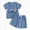 D60-Blue, variant on Toddler Baby Boy Girl Summer Clothes Set Boys Short Sleeve Cartoon Prints T Shirt Tops Shorts Child Kids Gentleman Outfits 6-12 Months 12-24 Months 2t 3t 4t 5t 6t 7t Children 18-24 Months