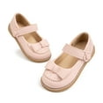 thumbnail image 5 of Mepaouo Toddler Girl Mary Jane Ballet Flat Dress Shoes Kids Bow School Uniform Walking Slip on Loafers, 5 of 8