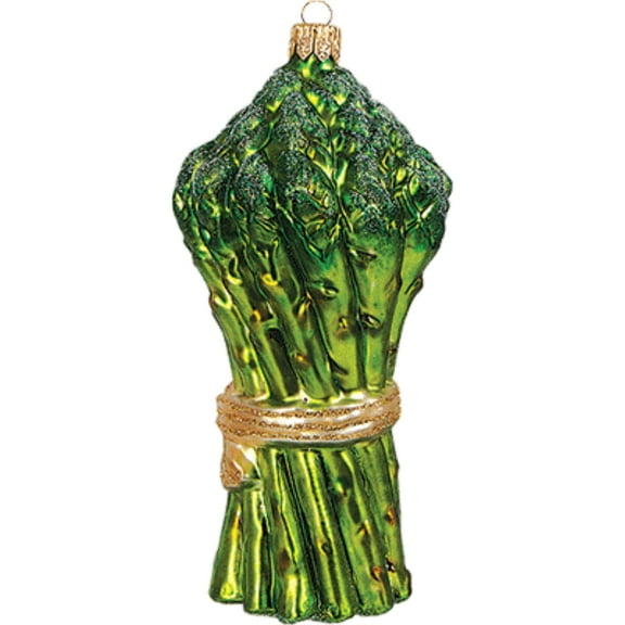 Bunch of Asparagus Polish Glass Christmas Ornament Vegetable Food Decoration