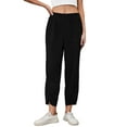 thumbnail image 6 of Asklazy Womens Loose Wide Leg Pants Casual Elastic Waisted Casual Pants with Pockets, 6 of 13