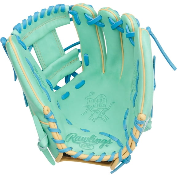 Rawlings Heart of the Hide Infield Glove | 217 Pattern | 11.75-Inch | RHT | Mint/Columbia Blue