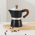 thumbnail image 3 of Coffee Pot, Moka Pot Italian Coffee Maker 3 cup/5 OZ Stovetop Espresso Maker for Gas or Electric Ceramic Stovetop Camping Manual Cuban Coffee Percolator for Cappuccino or Latte, 3 of 11