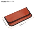 thumbnail image 2 of Faraday Bag, 2Pcs RFID Signal Blocking Pouch Fiberglass Wallet Anti-Tracking Anti-Spying, Orange, 2 of 5