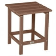 thumbnail image 2 of Outsunny 15" Patio End Table, HDPE Plastic, Brown, 2 of 9