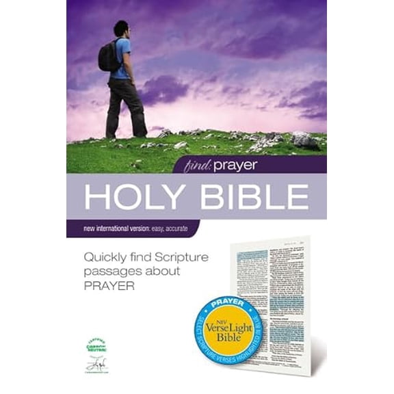 Pre-Owned Find Prayer Bible-NIV-Verselight: Quickly Find Scripture Passages about Prayer (Hardcover) 0310950384 9780310950387