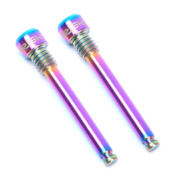 RISK Premium TC4 Titanium Alloy Disc Brake Bolts for XTR/XT Bikes - Lightweight, Durable, Colorful Options (2pcs)