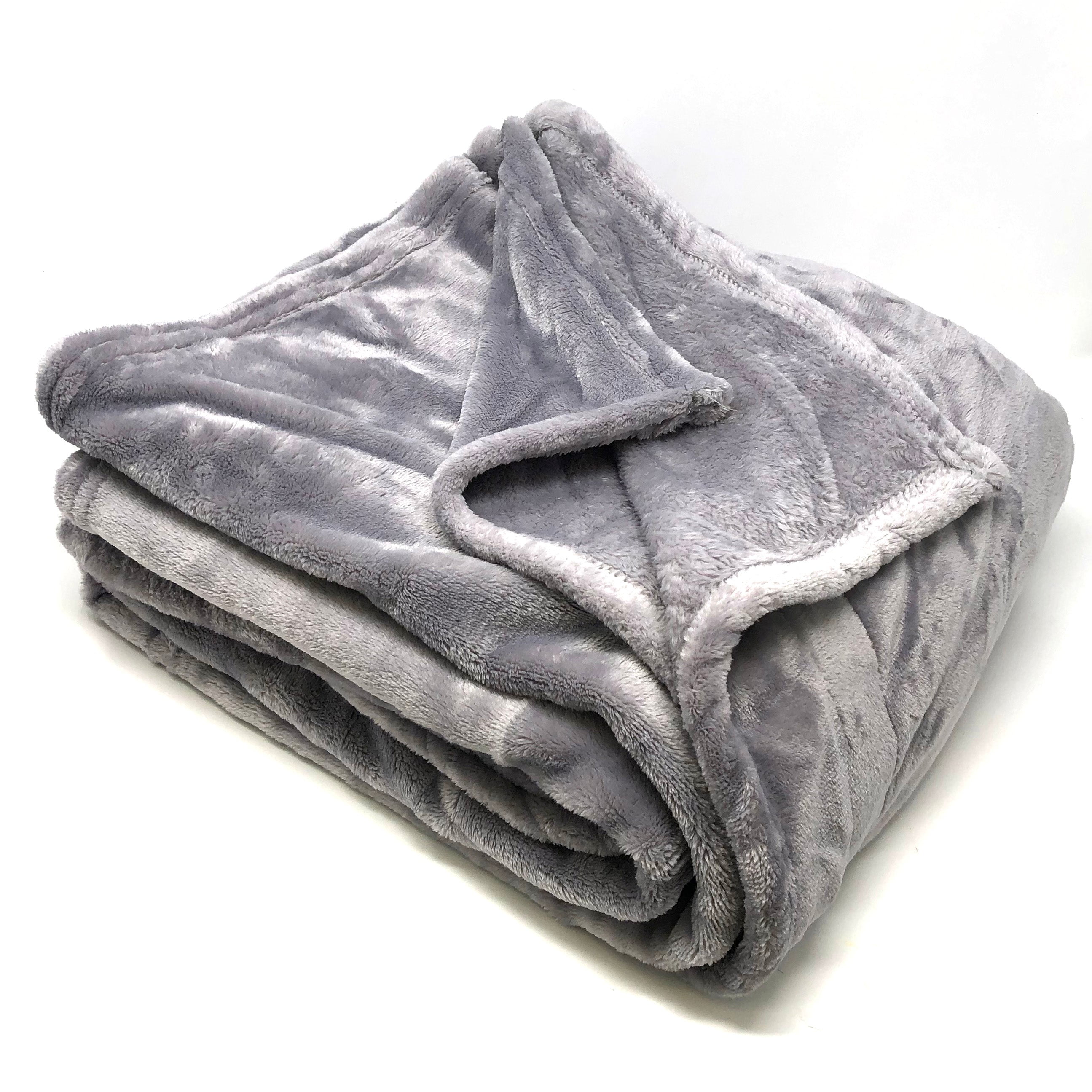 Allgala 60x90 Super Soft Flannel Plush Light Weight Throw BlanketGrey
