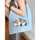 thumbnail image 1 of JennyShop Bolsa Japonesa, Nylon Embroided Eco-friendly Shopping Bag, Casual Y Versátil De Un Hombro Cruzado Para Mujeres, 1 of 8