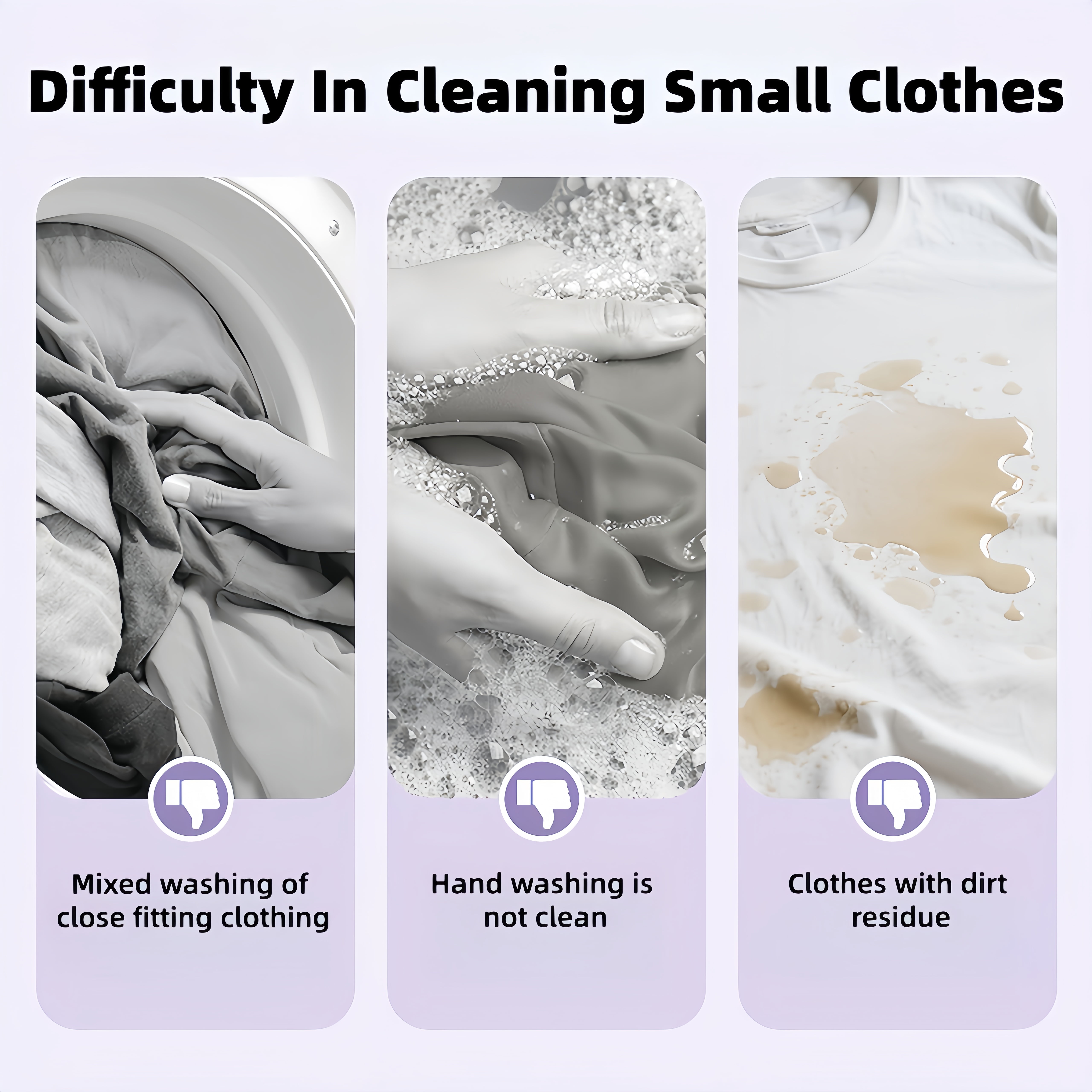 KYFIU Portable Mini Washing Machine, Underwear Washing Machine for Bra, Underwear, Socks, Rechargeable Washing Machine & Dryer Sets for Apartment, Dorm, Hotel, RV, Travel & Camping, Beige