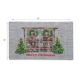 thumbnail image 2 of Printed Rubber Mat Christmas Door, 2 of 4
