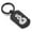 Black, variant on Stainless Steel Pikorua (Twist) Maori Symbol Dog Tag Keychain Circle Ring