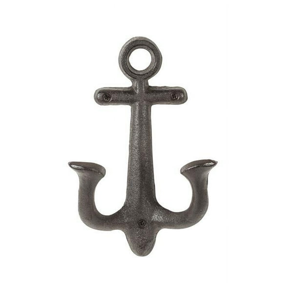 Abbott Collection AB-27-IRONAGE-193 8.5 in. Anchor Wall Wall Hook, Dark Brown - Large