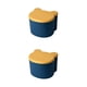 thumbnail image 3 of Wosthever Taburete de almacenamiento plegable de plástico para niños, taburete de almacenamiento conveniente y que ahorra espacio, mantiene los amarillo y azul 2piezas, 3 of 6