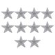 thumbnail image 1 of 10 Unids Baoblaze apliques de imitación de Hierro en plata Parches de estrellas, 1 of 7