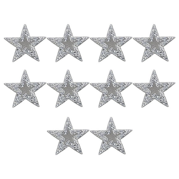 10 piezas de Parches de imitación Macarena Parches de estrellas